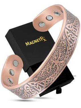 Copper Cuff Bracelet 99.9% Pure Copper 10 Magnets Adjustable